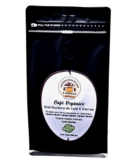 Café Orgánico "Grano" 5 Sierras 500 gr.