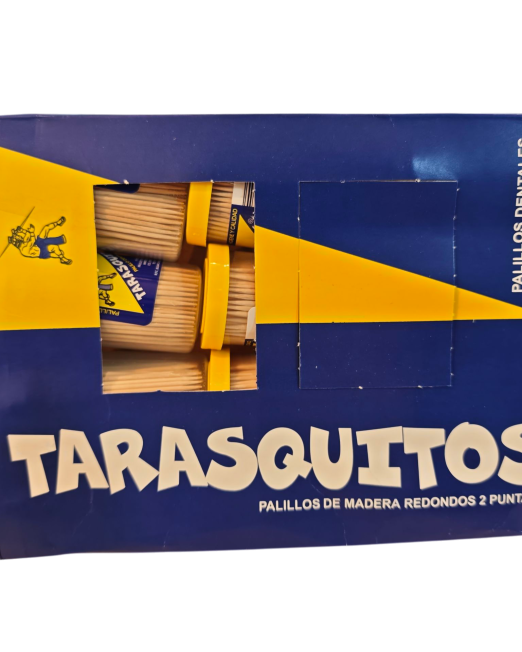 Paquete con 12 saleros de 250 piezas de palillos marca Tarasquito
